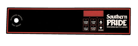 415028 SPX - 300 Digital Thermostat Control Mylar Overlay - Southern Pride of Texas | Smokers & Smoker Parts