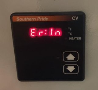 Southern Pride Smoker CV Thermostat Er:IN Err IN Error IN Code - Southern Pride of Texas | Smokers & Smoker Parts