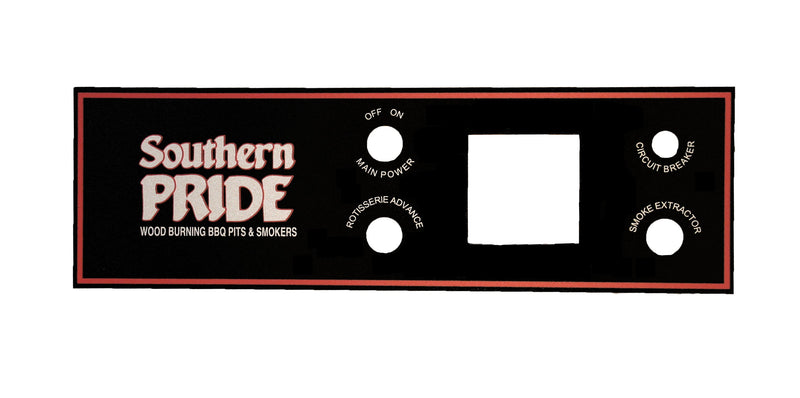 415013 Southern Pride Digital CV Thermostat Control Mylar Overlay