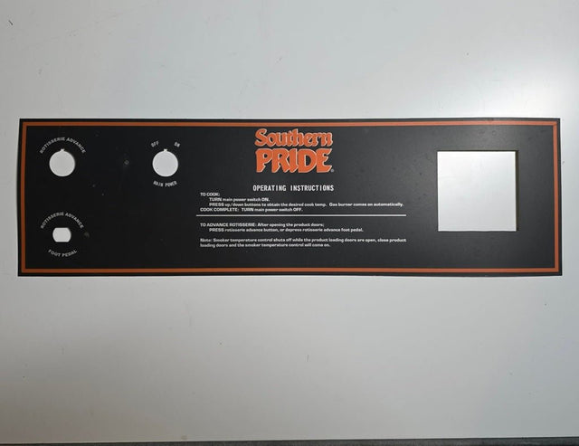 415051 Southern Pride Domestic CV Panel Overlay - Southern Pride of Texas | Smokers & Smoker Parts