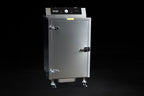 Southern Pride SC-100 commercial electric smoker, angled view with the digital control panel