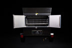 Southern Pride SPK-500 Mobile trailer-mounted gas rotisserie smoker, opposite-side view