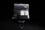Southern Pride SPK-500 Mobile trailer-mounted gas rotisserie smoker, rear view on the trailer