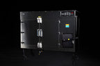 Southern Pride SRG-800 commercial gas smoker, front three-quarter view on casters