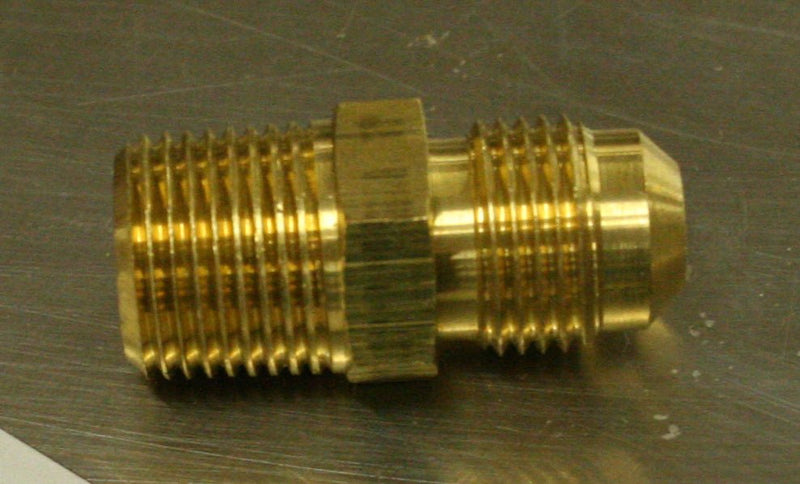 601210 3/8” NPT to 3/8” flare brass union fitting