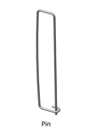 973006 MLR-850 SPK-1400 Food Rack Retainer Pin