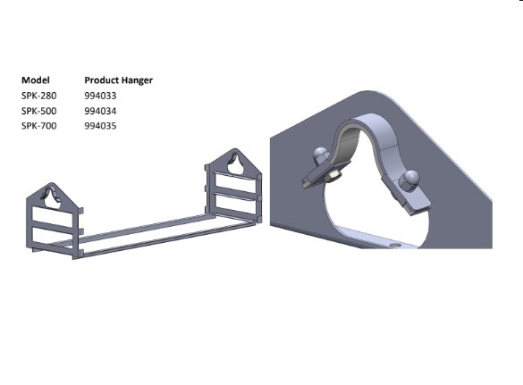 994033 SPK-280 NEW STYLE Welded Hanger Rack