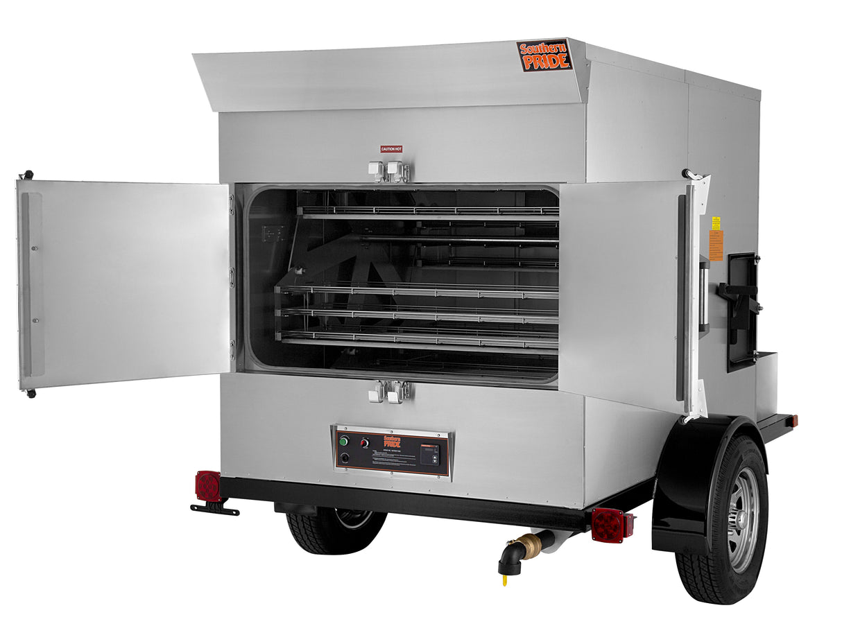 Southern Pride SP-700 Mobile Gas Rotisserie Smoker - Southern Pride of Texas®